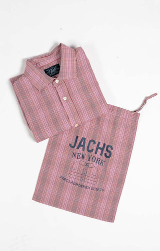 Red Glen Plaid Laundered Shirt - JACHS NY