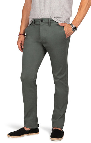 Spruce Green Slim Fit Stretch Bowie Chino - JACHS NY