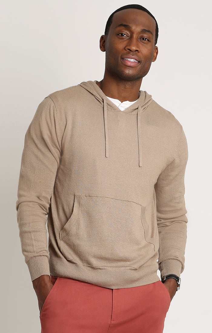 Tan Hooded Pullover Sweater – JACHS NY