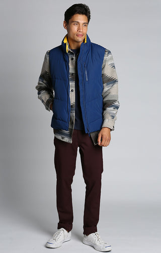 Blue Quilted Puffer Vest - JACHS NY