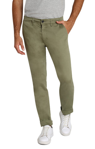 Olive Straight Fit Stretch Bowie Chino - JACHS NY